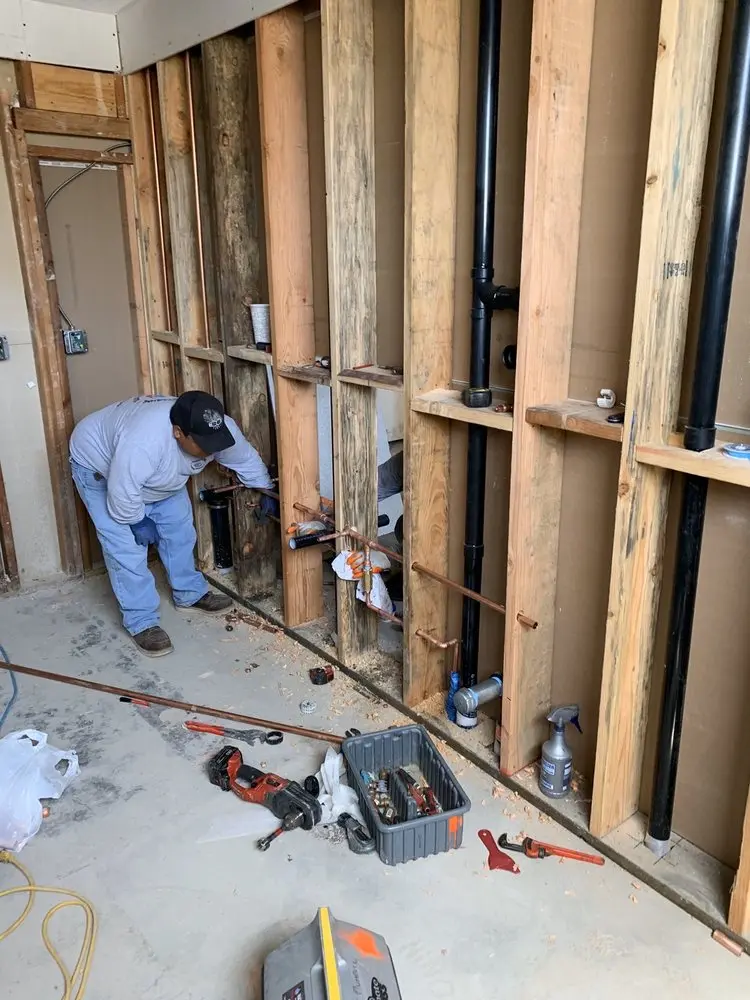 Commercial rough-in plumbing for Water Heater Replacement in Pierson Place